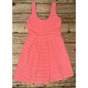 Bethany Mota Women’s Size S Coral Eyelet Tank Dress